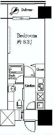 プレシャス渋谷 702 間取り図