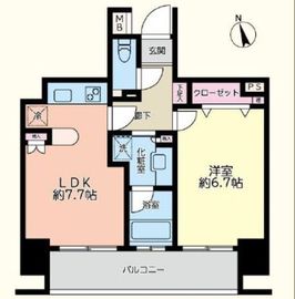 ダイアパレス麻布十番 4階 間取り図