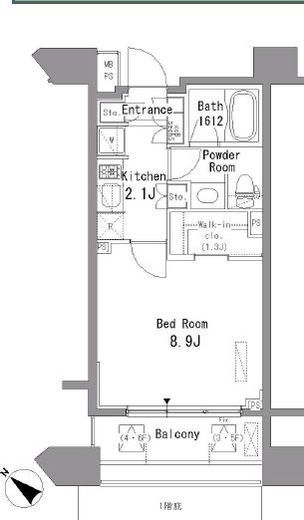パークアクシス西ヶ原 605 間取り図