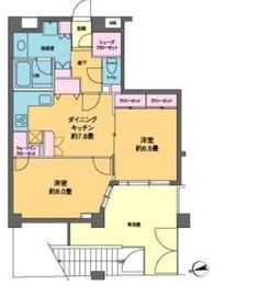 カスタリア高輪台2 101 間取り図