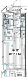 レガリス月島ベイサイドコート 309 間取り図