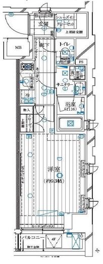 レガリス月島ベイサイドコート 210 間取り図