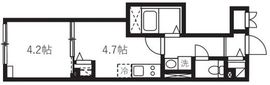 エルファーロ神楽坂Ⅱ 302 間取り図