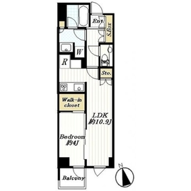 ブランズ六本木 4階 間取り図