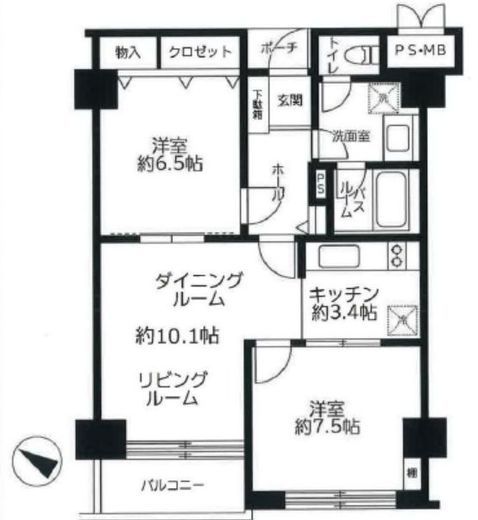 ドミール南青山 8階 間取り図