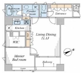 アクシア広尾 4階 間取り図