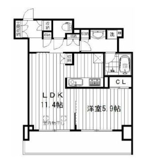 アトラス新宿左門町 11階 間取り図