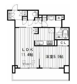 アトラス新宿左門町 11階 間取り図