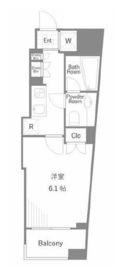 アクサス目黒Sta. 9階 間取り図