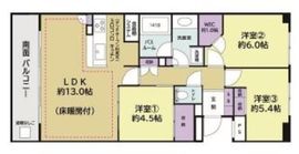 パークスクエア多摩川グリーンレジデンス 9階 間取り図