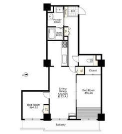 シーリアお台場 1-2011 間取り図