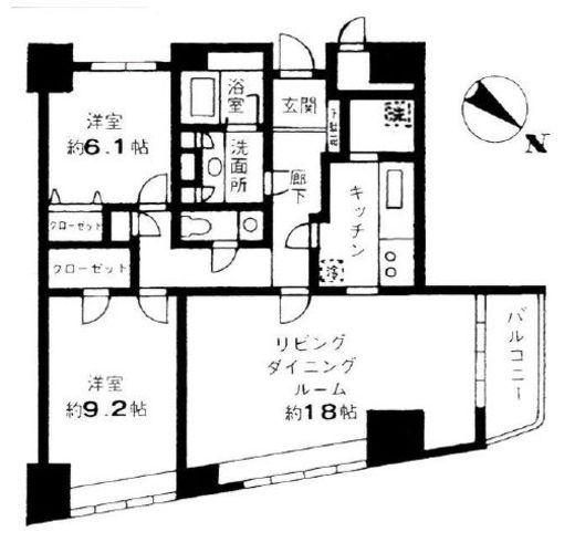 フォルム小石川 8階 間取り図