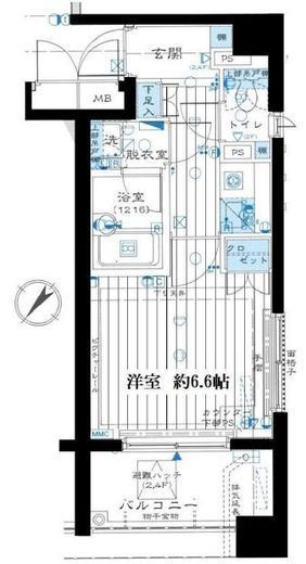 ファミール日本橋浜町グランスイート 4階 間取り図
