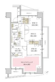 リビオ東中野ヒルトップ 15階 間取り図