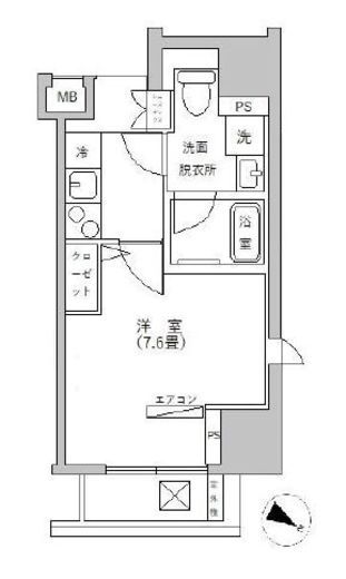 アイルイムーブル御茶ノ水 7階 間取り図