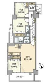 ジオ上野毛 1階 間取り図