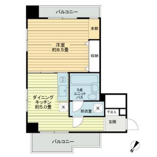 ストーク代官山 3階 間取り図
