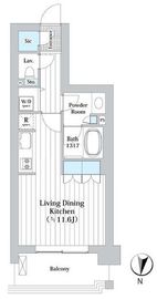 アビティグランデ砧 2階 間取り図
