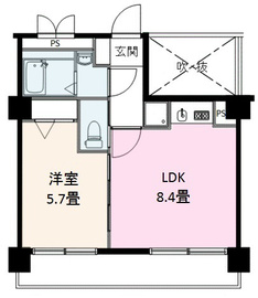 西新宿フォレストアネックス 502 間取り図