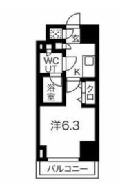 スパシエヴァロル品川荏原 2階 間取り図
