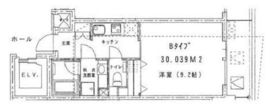 四番町セントラルシティハウス 303 間取り図