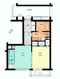 プラウドジェム三田聖坂 1階 間取り図