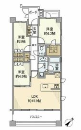 クレアホームズ永福町蒼の邸 3階 間取り図