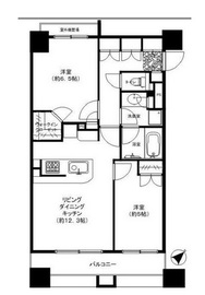 ファミールグラン銀座4丁目 2階 間取り図