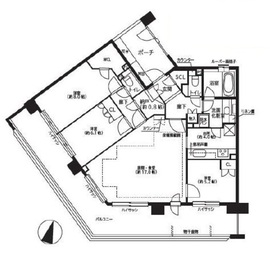 プラウド駒込 6階 間取り図