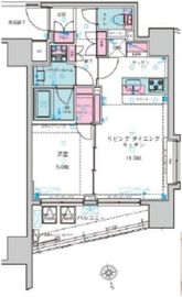 ジェノヴィア新宿グリーンヴェール 8階 間取り図