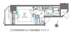 ZOOM新宿南First 2階 間取り図