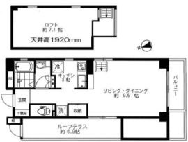 クレストヒルズ恵比寿 602 間取り図