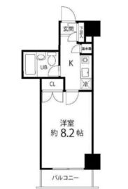 ハイリーフ芝大門 306 間取り図