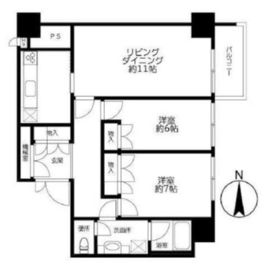 渋谷ホームズ 9階 間取り図