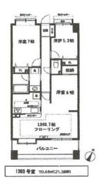 バームステージ三田 13階 間取り図