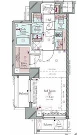 コンシェリア門前仲町AQUA VERT 3階 間取り図