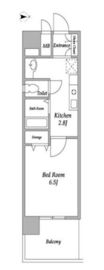 コンフォリア東品川 209 間取り図