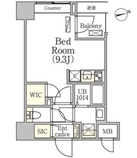 リテラス中野ノース 403 間取り図