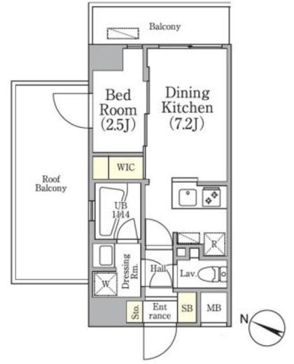 アジールコート三軒茶屋 503 間取り図