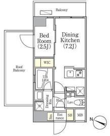 アジールコート三軒茶屋 503 間取り図