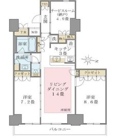 ブリリアイスト東雲キャナルコート 527 間取り図