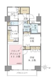 ブリリアイスト東雲キャナルコート 1326 間取り図