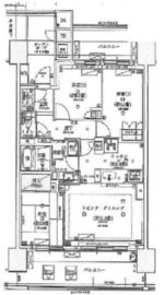ブリリア武蔵小杉 16階 間取り図