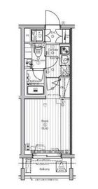 プレミアムキューブ大崎 2階 間取り図