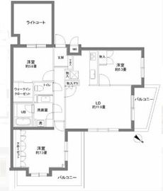 カスタリア北沢 205 間取り図
