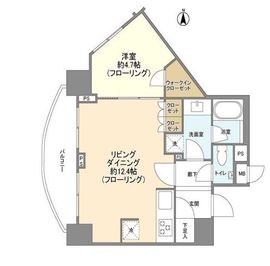 グローリオ目黒不動前 8階 間取り図