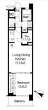 ブリリアイスト三軒茶屋アイビーテラス i202 間取り図