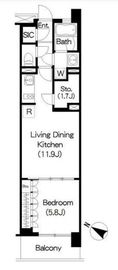 ブリリアイスト三軒茶屋アイビーテラス i202 間取り図