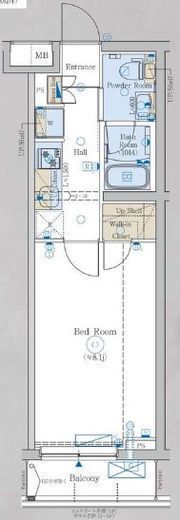エステムコート元住吉 5階 間取り図