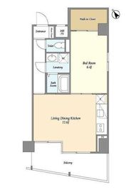 テラス八丁堀 403 間取り図